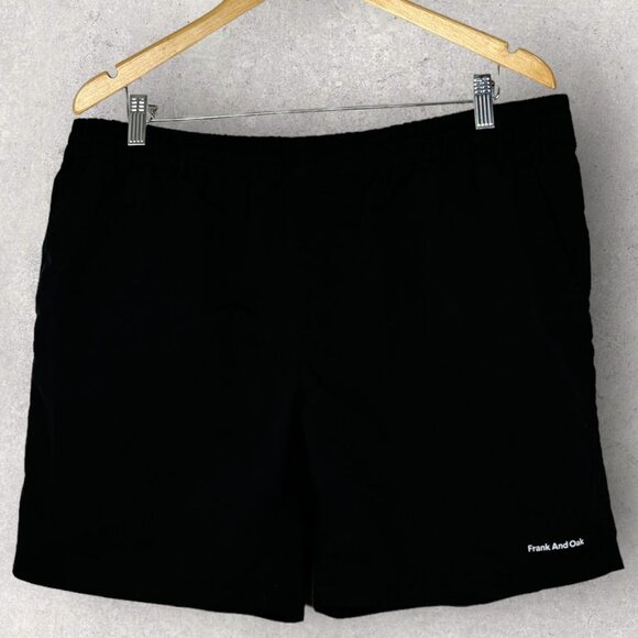 Frank and Oak Black Athletic Shorts Size Large Running Athletic Performance L - Picture 13 of 14